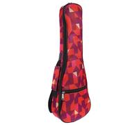Generic Ukulele Storage Bag with Geometric Pattern Oxford Cloth Outdoor Carrying Case with Zipper Protection for Travel and Daily Use
