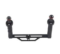 Generic Underwater Camera Housings Tray Dual Handle Stabilizer, Strong Lightweight Aluminium, Enhanced Image Stabilization for Diving Photography, 1/4in Screw Interface