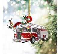 Generic Unique Christmas Tree Hanging Ornaments Featuring Excavator and Boat Designs for Festive Decor - Sturdy Iron, 10 * 9cm, 1 Unit (#4)