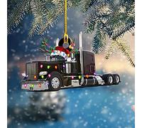 Generic Unique Christmas Tree Hanging Ornaments Featuring Excavator and Boat Designs for Festive Decor - Sturdy Iron, 10 * 9cm, 1 Unit (#3)