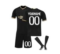 Generic Unisex 2024/25 Home Away Football Kits for Kids & Adults - Football Strips, Tracksuit, Jersey, Training Shirts, Shorts, Socks Set with Name Number - Boys UK A12