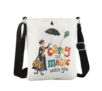 Generic Unisex Adult Musical Magic Crossbody Bag (Carry The Magic CB EU) - Medium, 6.5 x 8.27 Inches, 3D Printed Design, Multiple Compartments