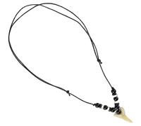 Generic Unisex Adult Shark Tooth Necklace: Embrace the Ocean, Elegance & Quality, Adjustable Comfort, Surf's Up Style, Beach Party Essential