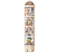 Generic Unisex Stuffed Animal Storage Tube, White Four Layers, 35.1 x 28.3 x 27.7 cm, Space-saving, Multipurpose, For Stuffed Animals, Holiday Presents, Decorative Storage
