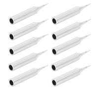 Generic Universal 10 Pcs Durable Solder Iron Tip with Good Heat Transfer Performance for Soldering Iron Tool, for Electric Soldering, Oxygen Free Copper Material (I Type(Pointed Head))