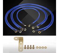 Generic Universal 5-Point Auto Car Grounding Wire Kit Efficiently Reinforce Engine Horsepower Improve Fuel Saving for Car Enthusiasts 5pc Blue PVC Kit