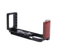 Generic Universal Aluminum Alloy L Shape Handgrip for XT30 XT10 XT20 Camera, Wooden Handle Arrow Storage Case Plate, Compact And Portable Design, Multiple Filming Orientations (Black)