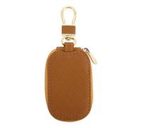 Generic Universal Car Key Holder Pouch for Car Keys with Stylish Zipper Closure, Top Layer Fake Leather and Zinc Alloy Material, for Everyday Use and Purse Organizer Random Color
