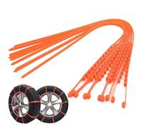 Generic Universal Car Snow Chains 10pcs Nylon Thickened Anti-Skid Ties Winter Outdoor Car Tire Traction