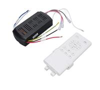 Generic Universal Ceiling Fan Remote Control Kit Efficient Timing Function for Living Room Bedroom 2x3A Batteries Powered