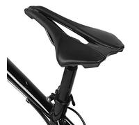 Generic Universal EC90 Black Line Road Bike Saddle, Durable Cycling Accessory, Soft Cushion, Reduce Stress, Suitable for Children Bike, Steel Bow, Black, 245x143mm, Ventilated Hollow