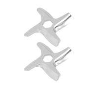 Generic Universal Electric Meat Grinder Blades Replacement Green Safe Design Dishwasher Safe Meat Grinder Vane/Wing Stainless Steel 2PCS Cutting Blades for Family Health Meal Preparation