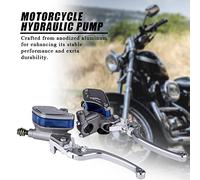 Generic Universal Fit Maple Leaves Design Motorcycle Brake Master Cylinder, Anodized Aluminum, Hydraulic Brake Pump Clutch, Premium Quality Replacement, Eye-catching Design, Easy (Ti Color)