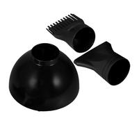 Generic Universal Hair Dryer Diffuser Set 3pcs with Concentrator Nozzle, Hooded Dryer Cap and Comb Nozzle for Hair Styling and Fast Drying at Home