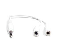 Generic Universal Headset Splitter Mic Audio Cable 3.5mm Male to 2 Dual 3.5mm Female Headphone Mic Audio Y Splitter Cable Durable and Fashion