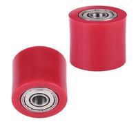 Generic Universal Reliable Chain Roller Tensioner Pulley Wheel Guide for Dirt Bike Enduro, Sturdy Motorcycle Sprocket for Easy Installation (Red)