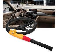 Generic Universal Steering Wheel Lock with Heavy Duty Construction for Car and Truck Anti Theft Security - 44cm Rubber and Iron with 2 Keys