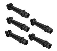 Generic Universal Straight Melodica Mouthpiece Replacement Set for 32/37 Keys -K-05, 5PCS Black ABS Strict Mouthpiece for Standing Play, Ideal for Beginners, Students & Kids