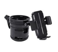 Generic Universal Stroller Cup Holder with Phone Mount Foldable Dual Cup Design for Parents on the Go 1 Set