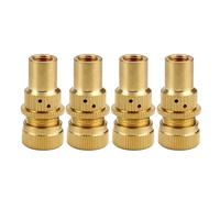 Generic Universal Tire Valve Deflators 4pcs Alloy Bleeder Valve Set for Auto Use
