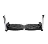 Generic Universal Wheelchair Footrest Pair for Elderly Users, Stable Abs and Iron Footplate, Suitable for Wheelchair and Mobility Scooter Use in Home and Rehabilitation Settings