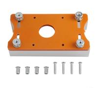 Generic Universal Wood Palm Router Base High Precision Slotting Tool for Cabinet Makers with Adjustable Screw 2 in 1 (Brown)