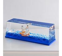 Generic Unsinkable Boat Anime Pirate Ship in a Bottle Box, Cruise Ship Fluid Drift Bottle Non Sinking Ship Model Decorations Desk Decor Toys for Boys Girls Gifts(Thousand Sunny), PIT1214