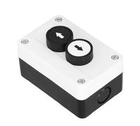 Generic Up Down Roller Door Truck Tail Lift Switch, Button Box Station, Momentary Action Type, Industrial Control Field, Black and White, 1 Switch