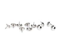 Generic Upholstery Nails Retro Decorative Studs 300 Pcs for Furniture and Home Decor Silver White Iron 9 X 9mm