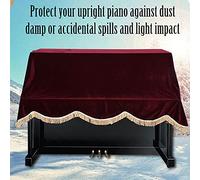 Generic Upright Piano Cover Durable And Elegant Protective Pleuche Cloth for Pianists And Music Lovers 200 * 150cm (Red)