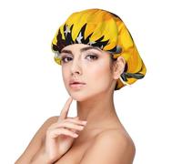 Generic Usa Flag Print Sleep Cap Satin Bonnet Night Sleeping Soft Hair Turbans For Women And Girls