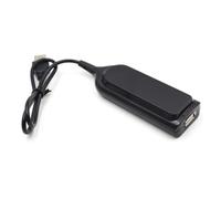 Generic USB 2.0 4-port Hub USB Splitter with Plug and Play Function and Instant Current Protection for Data Expansion on Tablet PC and Desktop, Abs Material, Black
