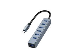Generic USB 3.0 Hub,5-7 Interface USB 3.0 Extender,Lightweight and Portable,High Speed and Stable,USB Extender for PC.,Type C /7