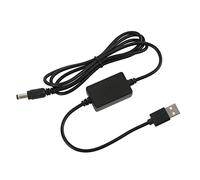 Generic USB 5V to DC 8V Voltage Booster Cable for Camera Continuous Power Supply for Long Videos 1.2m Cable for Desk Lamp (DC5521)