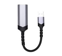 Generic USB-A to Ethernet Adapter Reliable Plug and Play Connection for Gaming and Work Portable Size 21.2cm (100Mbps)