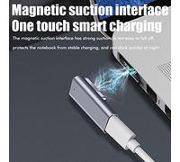Generic USB C Magnetic PD Adapter Fast Charging 100W Power Delivery 4K Video Output 10Gbps Data Transfer Compatible for Air Pro M1 13in 15in 16in Type C Laptops Aluminum Alloy (white)