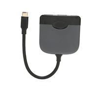 Generic USB C to HD Multimedia Interface Adapter, Wide Applicability 3 in 1 Plug and Play 5Gbps USB 3.0 in 1 C (Grey Black)