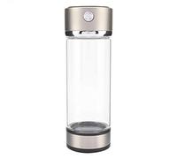 Generic USB Charging Hydrogen Water Purifier Bottle, Portable Ionizer Cup with High Borosilicate Glass 420ml for Travel Office Use