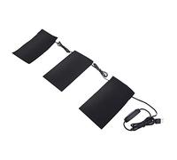 Generic USB Electric Heating Pad 5V 2A 8.5W Lightweight for Winter Outdoor Camping Black 6.9 * 3.9in Foldable Water Resistant for Cold-Sensitive People