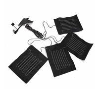 Generic USB Electric Heating Pads Portable Composite Fiber Heated Clothes Vest Sheet 4.7x6.3in for Winter Camping