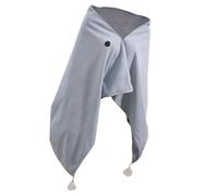 Generic USB Heated Blanket Shawl, Wearable Electric Blanket, Gray, 59.1 X 31.5 in, 3 Heat Levels, Soft Twill Cotton, Portable for Home Office Camping