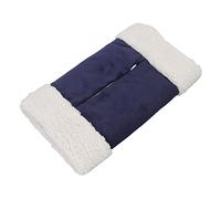 Generic USB Heated Hand Muff Plush Safe Electric Heater for Cold Weather 10W 5V Rechargeable Hand Warmer Pouch Comfortable Skin-Friendly Polyester Fiber for Home/Travel (Dark Blue)