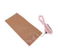 Generic USB Heating Pad with Adjustable Heat Levels and Smart Timer for Comfort and Versatile Use At Home or Office - PVC and Flannel Material (10x25cm)