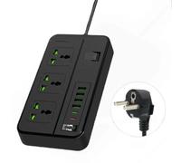 Generic USB Hub,USB Multi Interface Plug,Switch Socket With Cord Multi Jack,High Temperature Flame Retardant, Type-c Interface,Intelligent Shunt,Fast Charging.,EU