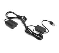 Generic USB NP-W235 Dummy Battery DC Coupler Kit for Continuous Power Supply for XT-4 / GFX100S, Lightweight and Portable