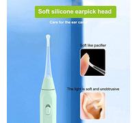 Generic USB Rechargeable Ear Cleaner Luminous Wax Remover with LED Light for Children, Plastic Green Purple, Length 16cm, for General Cleaning (Green)