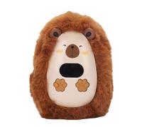 Generic USB Rechargeable Mini Hand Warmer Portable Electric Handwarmer with Digital Display for Outdoor Activities Plush Animal Shaped (Brown)