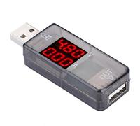 Generic USB Tester Portable Color LCD Voltmeter Ammeter USB Meter for Phone Pad Electronic Devices ABS Shell Construction (Black)