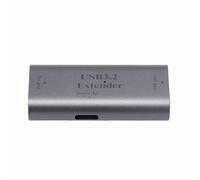 Generic USB3.2 Signal Amplifier Extender, Portable USB 3.2 Extension Adapter, Aluminum Alloy Body, 5Gbps, with 15W Charging Port for Cameras (USB Input to USB Output)