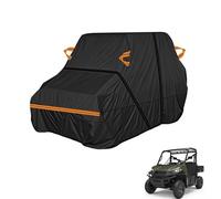 generic utv cover Compatible with Polaris Ranger XP 900 EPS 2014-2017,3 seater,210D Four seasons car cover,sun protection,rain, wind protection,snow,with storage bag（Black Orange）
